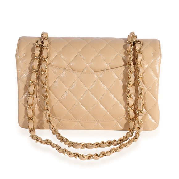 Chanel Beige Quilted Caviar Small Classic Double Flap - Picture 4 of 7